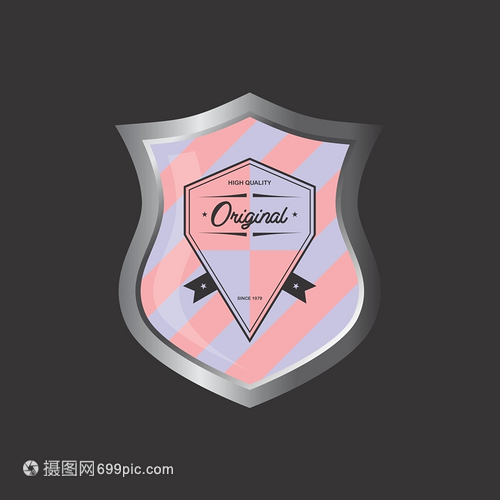 徽章、盾牌与纪念币 产品标签的矢量图设计美学